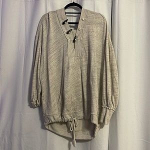 Oversized, Free People drawstring hoodie
